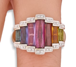14K Rainbow Ring