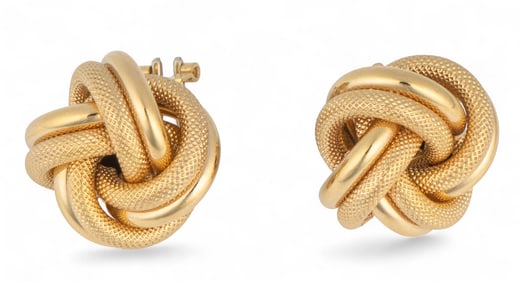14K Knot Earrings
