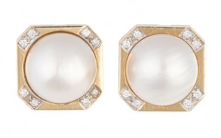 14K Diamond Earrings
