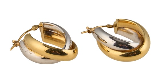18K Hoop Earrings