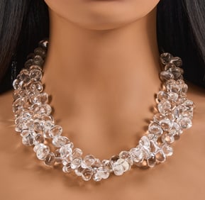 Sterling and Rock Crystal Necklace