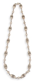 Sterling Silver Beaded Necklace