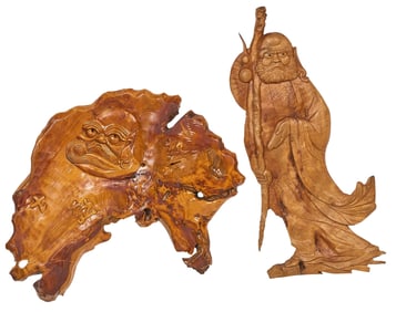 (2) Wall Plaques of Bodhidharma (Daruma)