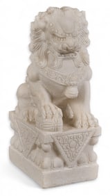 Marble Foo Dog Sculpture