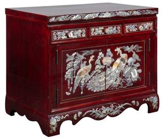 Asian Lacquerware Jewelry Cabinet