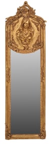 Louis XVI Style Figural Mirror