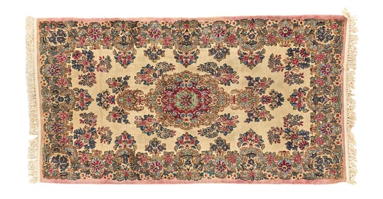 Vintage Hand-Knotted Kerman Rug, 7 ft. 4 in. x 3 ft. 9 in.