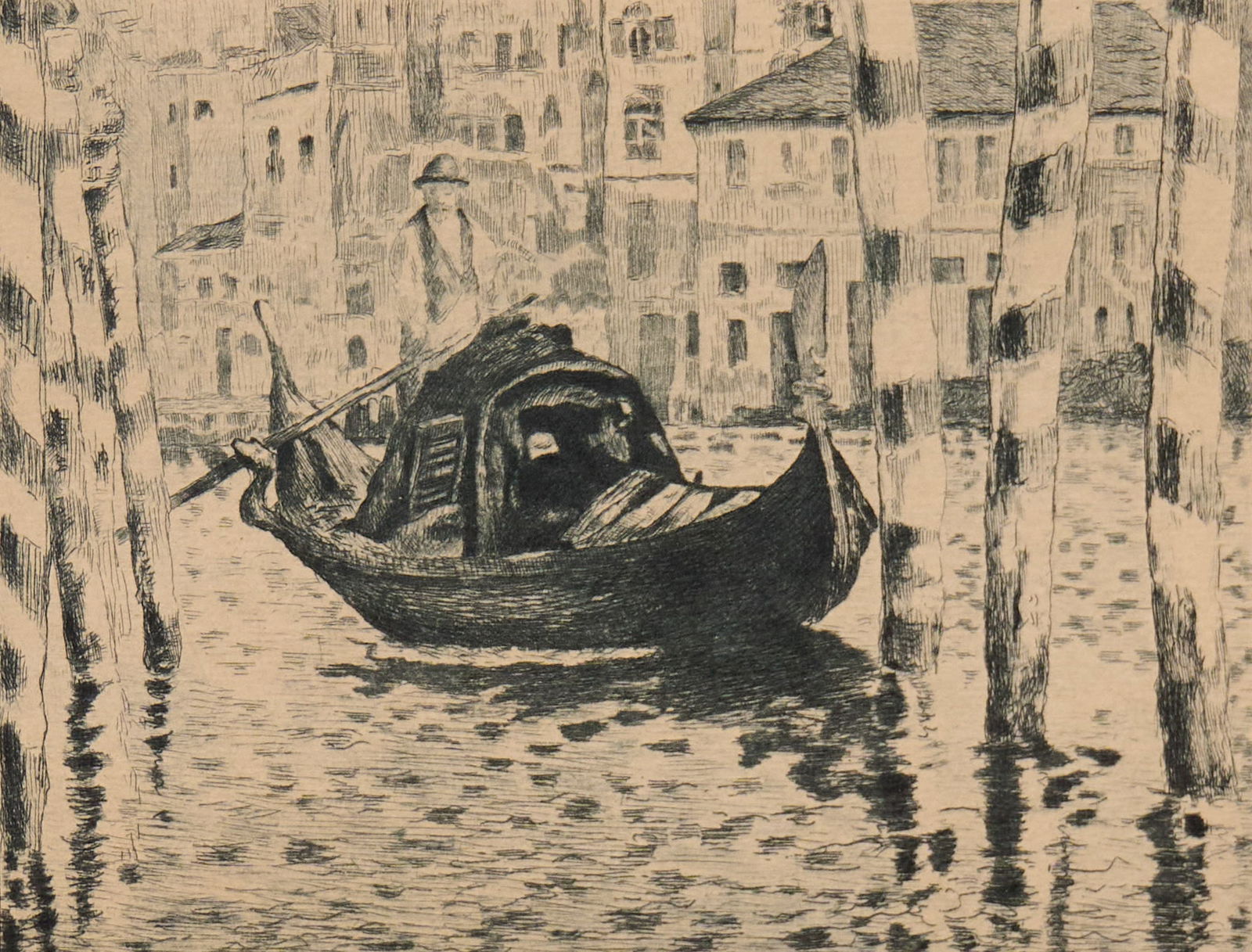Edouard Manet, "Grand Canal, Venice" Etching (1 of 4)