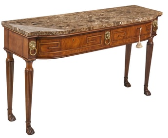 Marble Top Entry Table