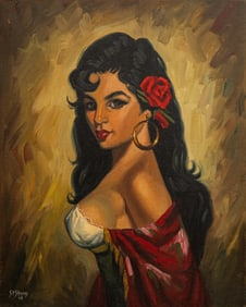 S. P. Stevens, Portrait of a Woman, 1958