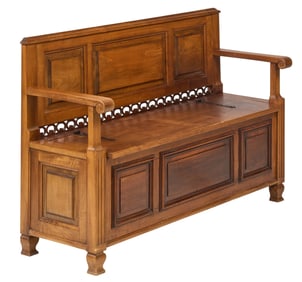 French Renaissance Style Coffer Bench