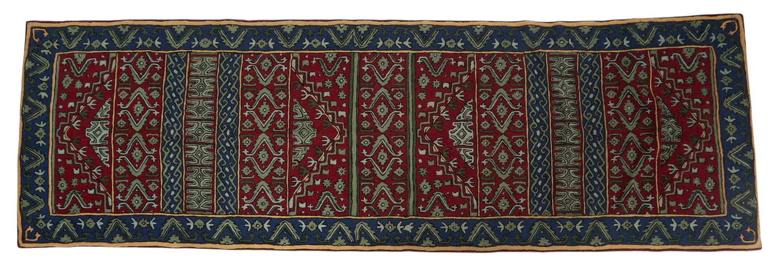 Handknotted Rug Runner, 7 ft. 6 in. x 2 ft. 4 in. (1 of 3)