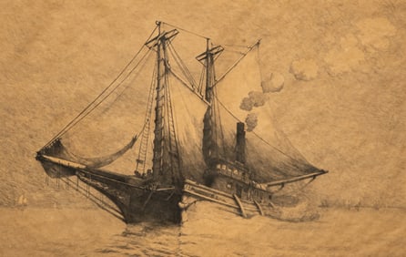 19th C. Nautical Etching