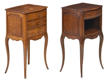 Pair of French Regency Style Nightstands