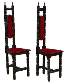 Pair of Spanish Jacobean Style Chairs