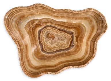 Caramel and White Onyx Bowl