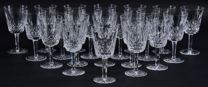(21) Waterford Crystal Stemmed Glasses