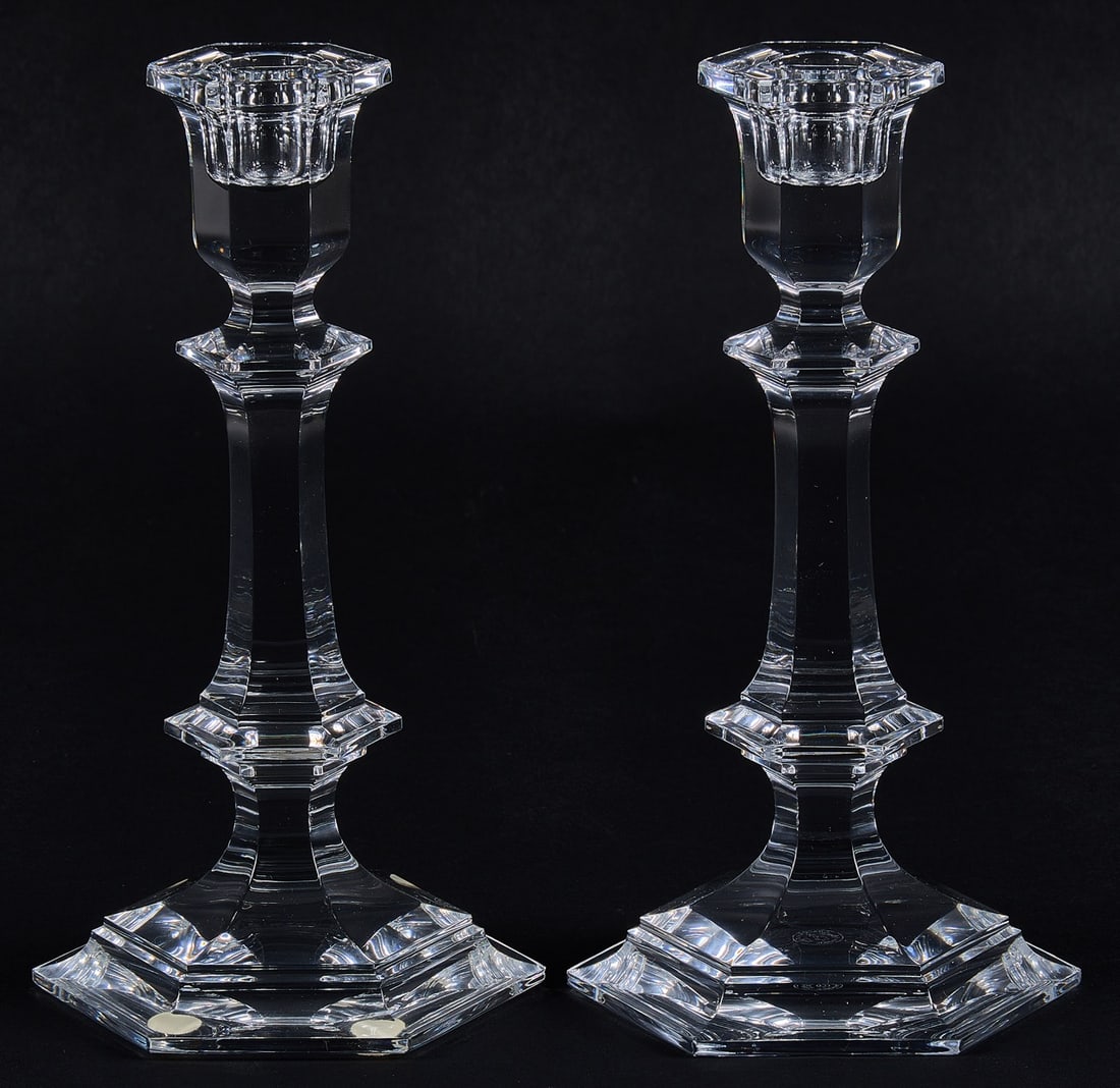 Pair of Baccarat Candlesticks (1 of 5)