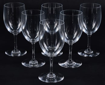 (6) Baccarat Wine Glasses