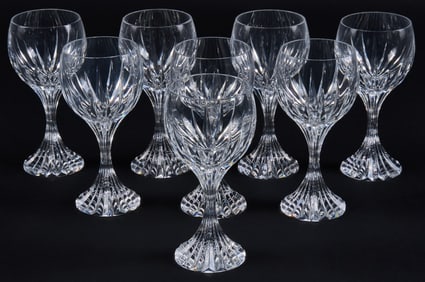 (8) Baccarat Wine Glasses