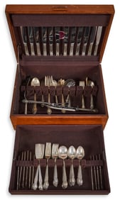 "Brocade" by International Silver Sterling Flatware Set