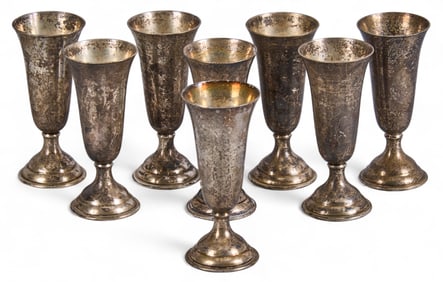 (8) Randahl Sterling Silver Cocktail Cordials