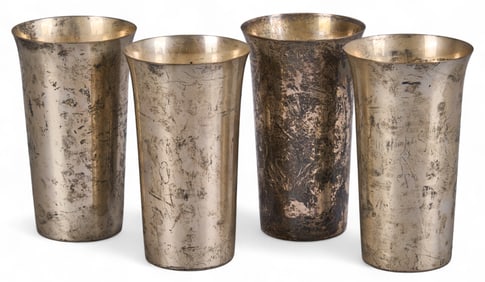 (4) International Sterling Silver Cups