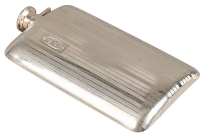Sterling Silver Prohibition Hip Flask