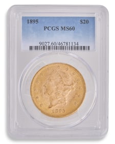 1895 $20 Double Eagle Gold Coin