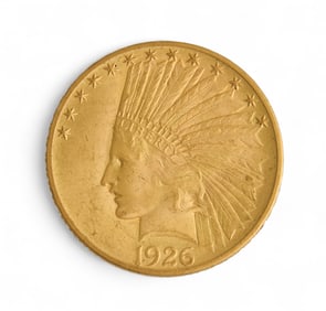 1926 $10 Indian Head Gold Coin