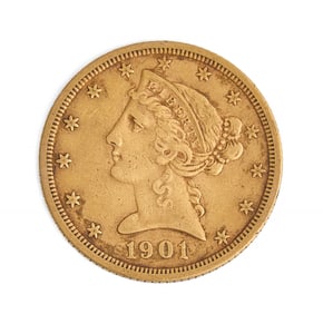 1901 $5 Gold Coin