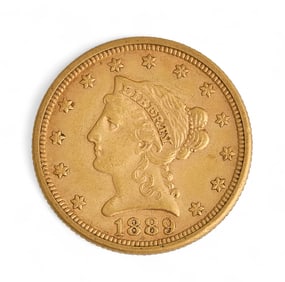 1889 $2 1/2 Gold Coin