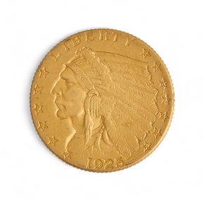 1925 $2.50 Quarter Eagle Gold Coin