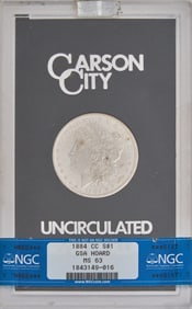 1884 Uncirculated Carson City Silver Dollar