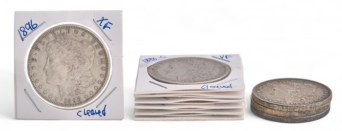 (10) Morgan Silver Dollars