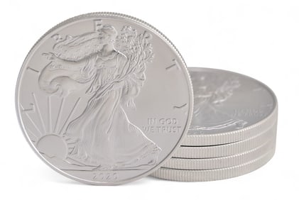 (5) American Silver Eagle Coins