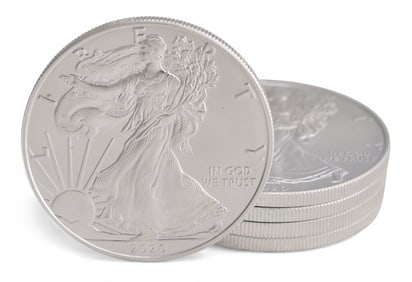 (5) American Silver Eagle Coins