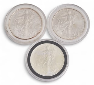(3) American Silver Eagle Coins