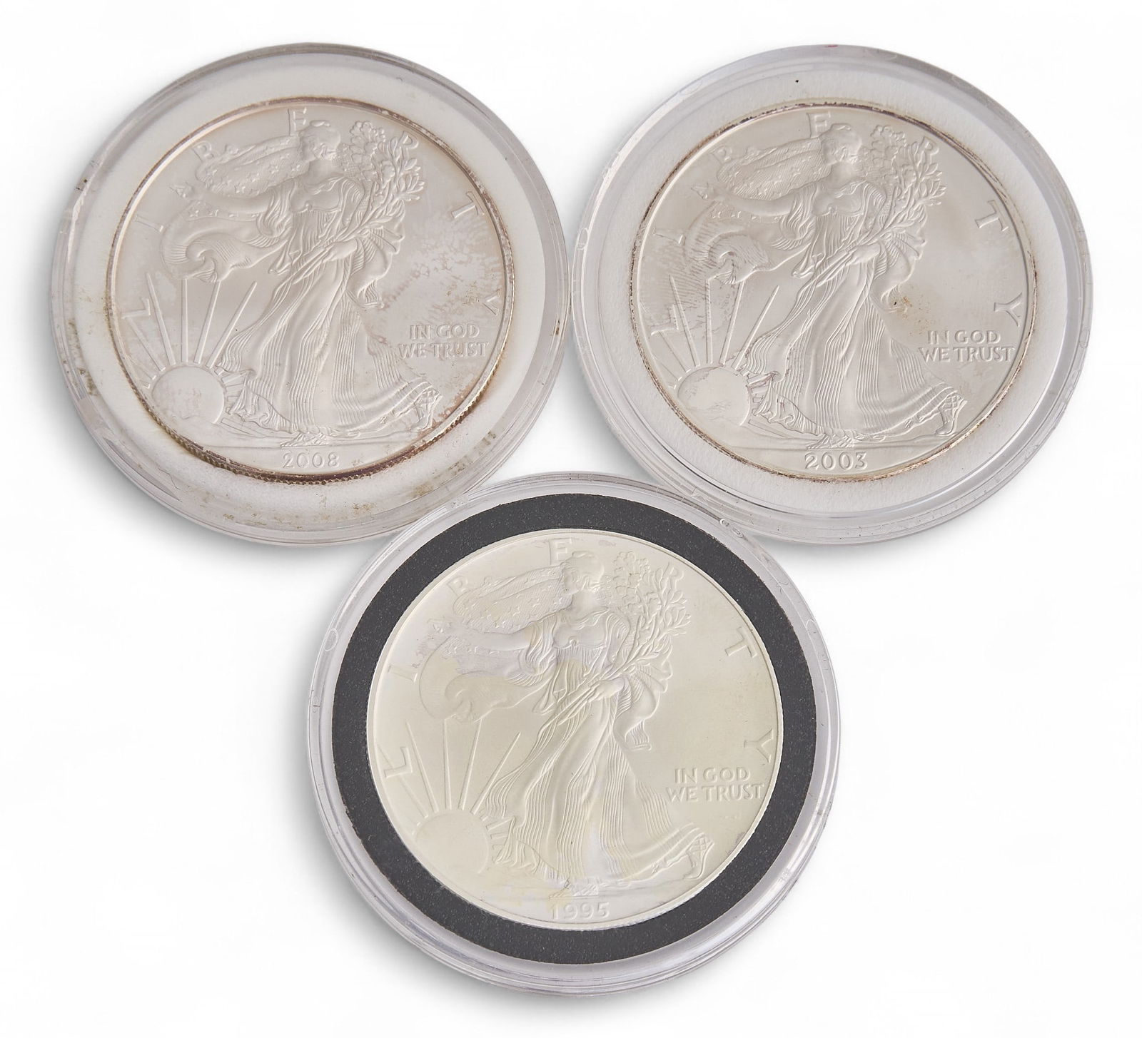 (3) American Silver Eagle Coins (1 of 2)