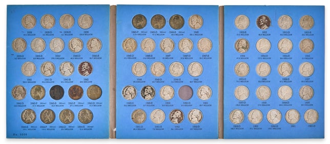 Jefferson Nickel Collection 1938-1961