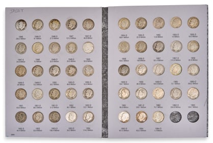 Roosevelt Dime Collection 1946-1964