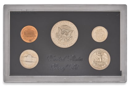 1971 U.S. Proof Set - Lincoln Cent, Jefferson Nickel, Roosevelt Dime