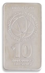 10ozt .999 Fine Silver Bar