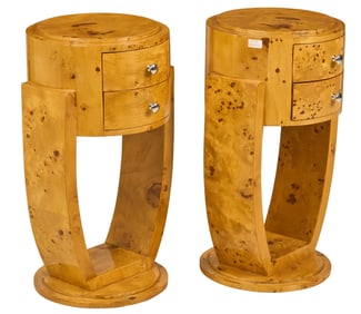 Pair of Art Moderne Nightstands