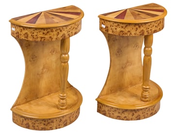 Pair of Art Moderne Inlaid Tables