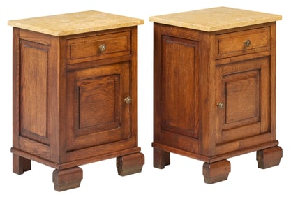 Pair of French Art Deco Style Nightstands