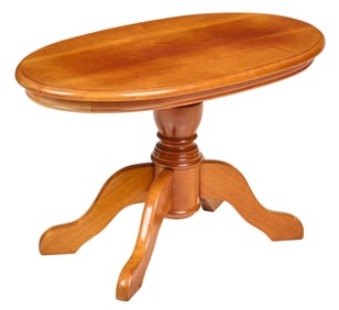 Oval Wood Coffee Table