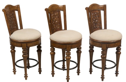 (3) Decorative Bar Stools