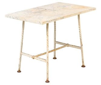 Marble Top Garden Table