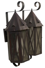 Pair of Large Outdoor Wall Sconces